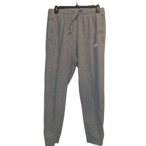 Nike Gray Cotton Training Jogger Pants Men's Sz M Gym Running Elastic Waist
